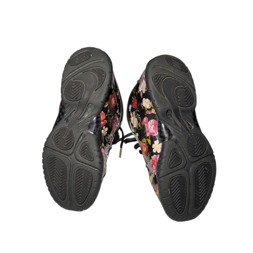 Nike Little Posite One PRM PS "Floral" Black Multicolor - Size 3Y (AT3402-001) - Picture 7 of 7